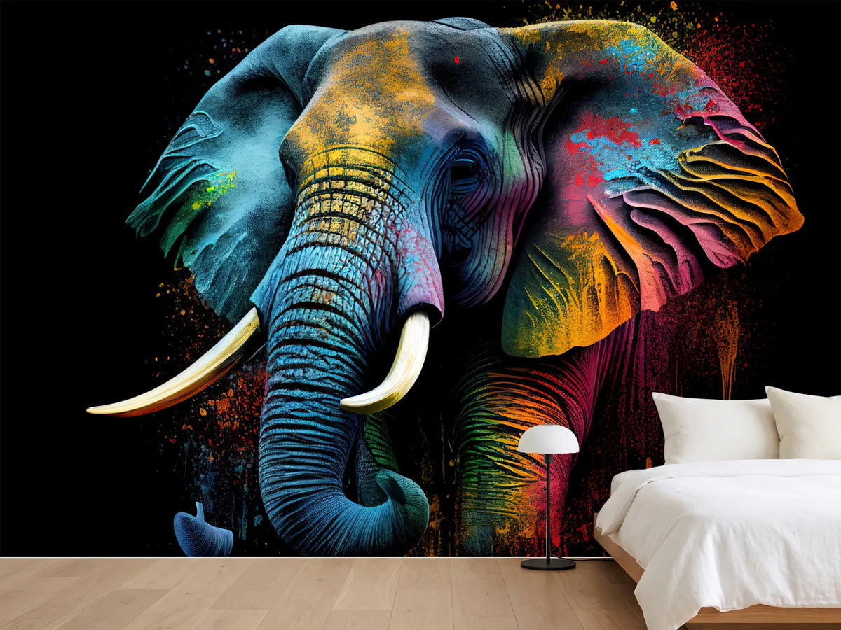 photo-wallpaper-rainbow-colored-elephant