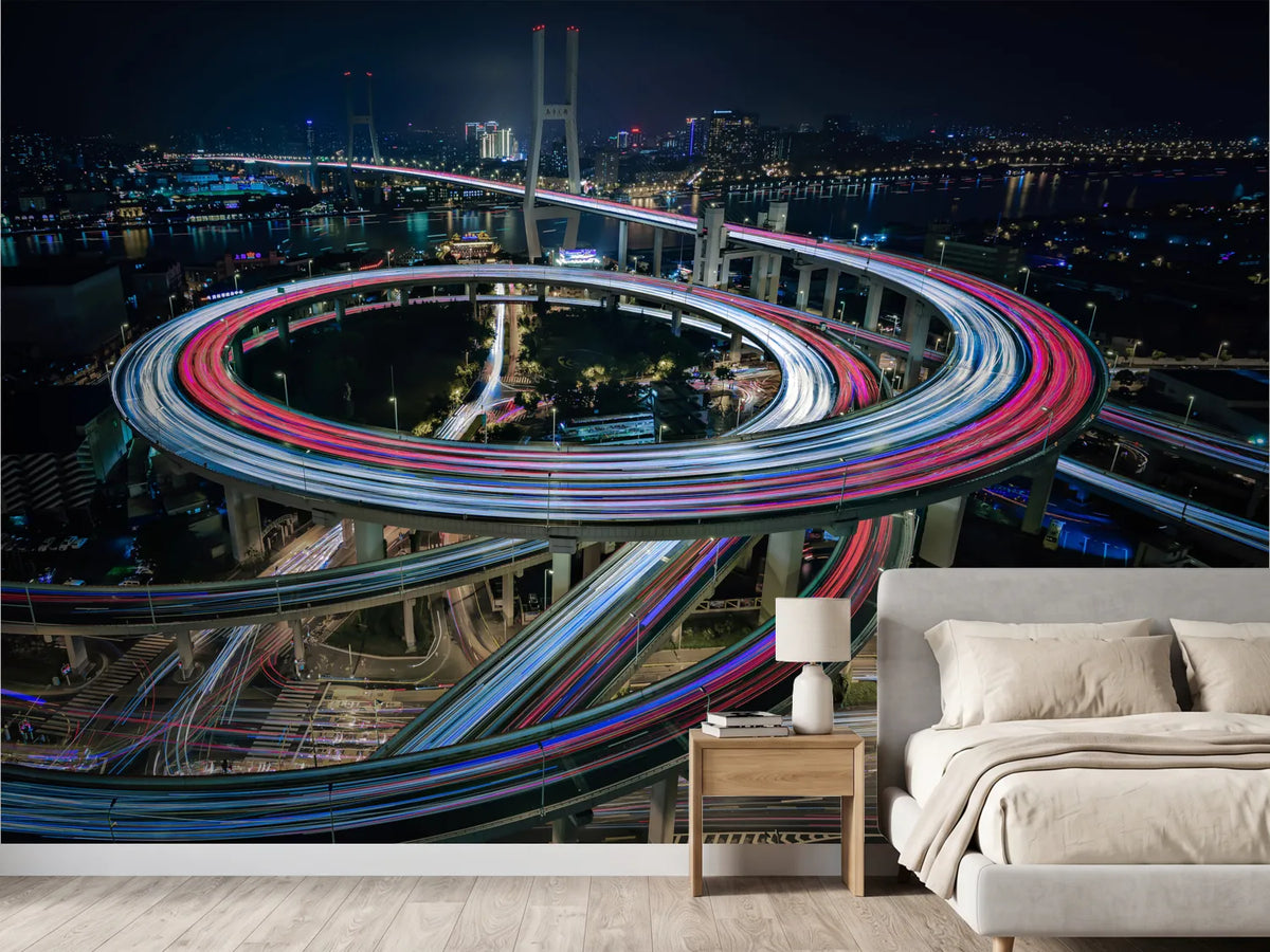 photo-wallpaper-urban-spiral-light-trails