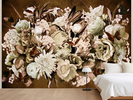 photo-wallpaper-vintage-floral-butterflies