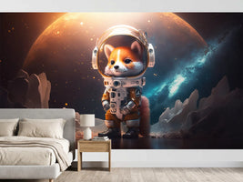 photo-wallpaper-fox-in-a-spacesuit-on-an-alien-planet-before-a-glowing-galaxy