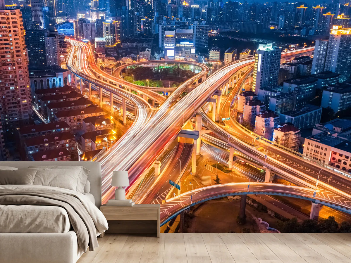 photo-wallpaper-city-interchange-closeup-at-night