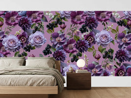 photo-wallpaper-purple-floral-berries