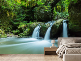 photo-wallpaper-falling-water-in-the-wood