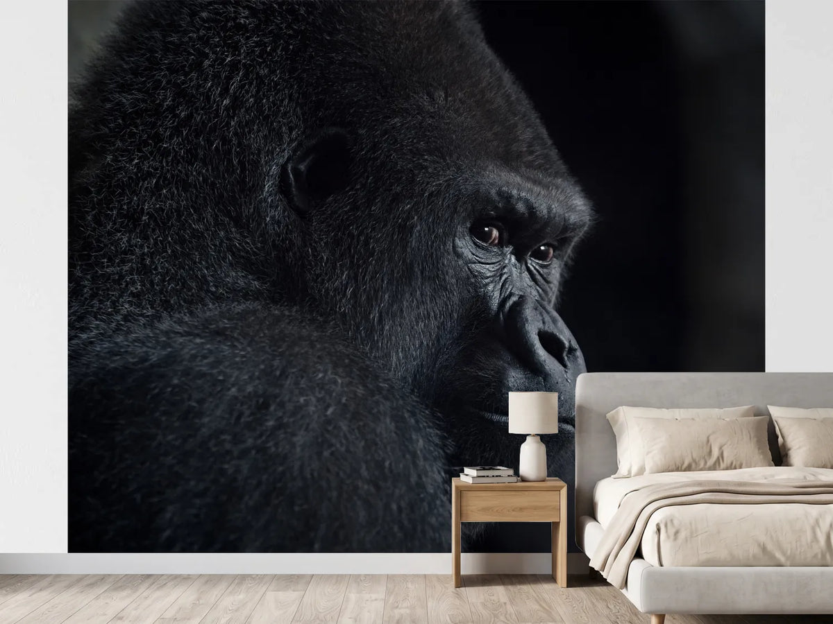 photo-wallpaper-pensive-gorilla-profile
