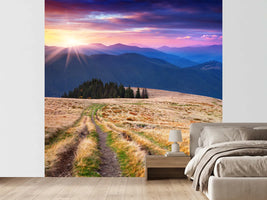 photo-wallpaper-sunset-in-the-mountain-scenery