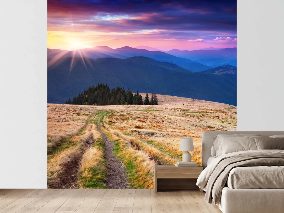 photo-wallpaper-sunset-in-the-mountain-scenery
