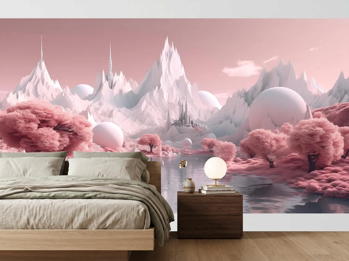 photo-wallpaper-dreamy-surreal-fantasy-landscape-pastel-pink-generative-ai