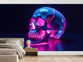 photo-wallpaper-neon-lit-skull-glowing-magenta-and-blue-in-deep-darkness