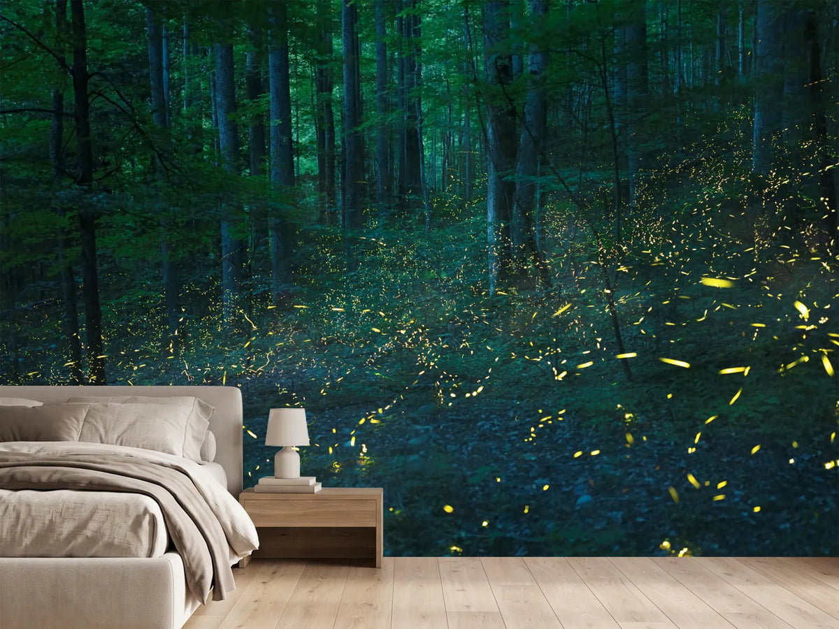 photo-wallpaper-forest-firefly-glow