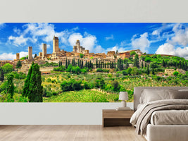 photo-wallpaper-san-gimignano-above-cypresses-and-vineyards-in-summer-light