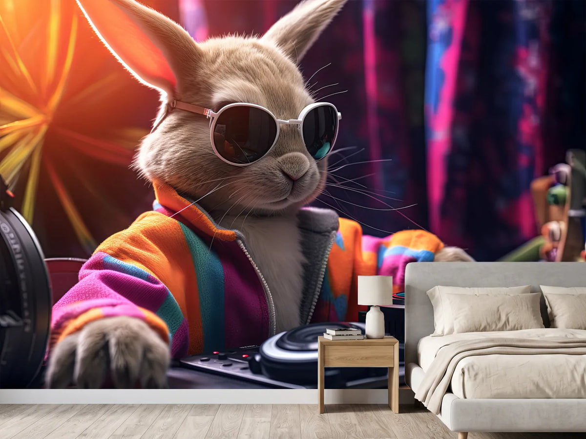 photo-wallpaper-cool-easter-bunny-as-a-dj-with-sunglasses-and-headphones