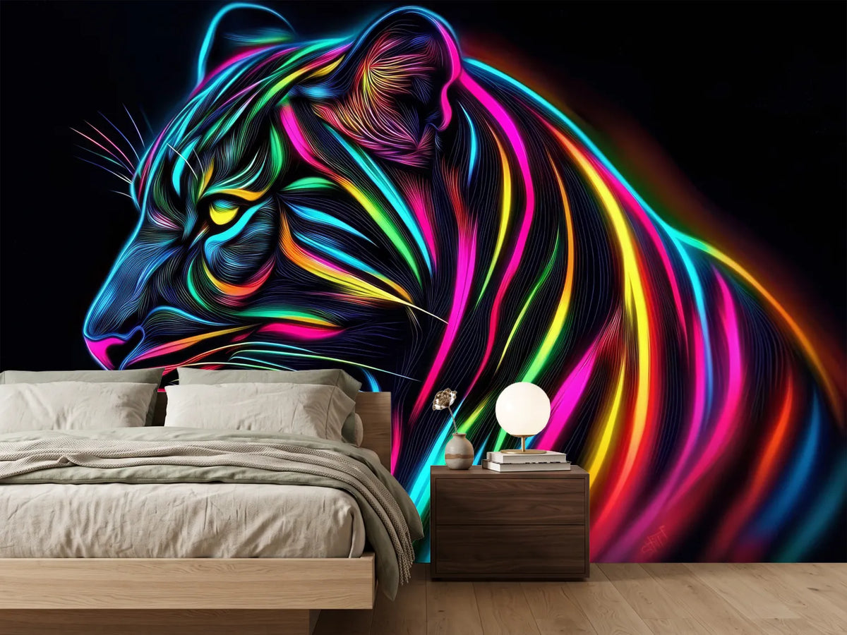 photo-wallpaper-a-striking-neon-black-panther-with-radiant-glowing-lines-2