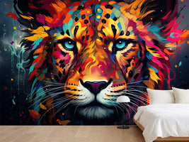 photo-wallpaper-colorful-leopard-animal-portrait-illustration