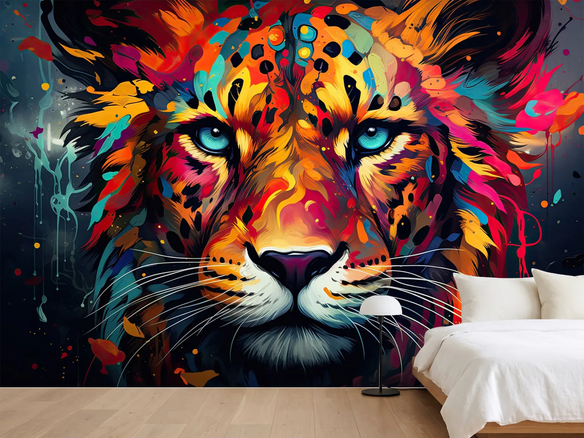 photo-wallpaper-colorful-leopard-animal-portrait-illustration