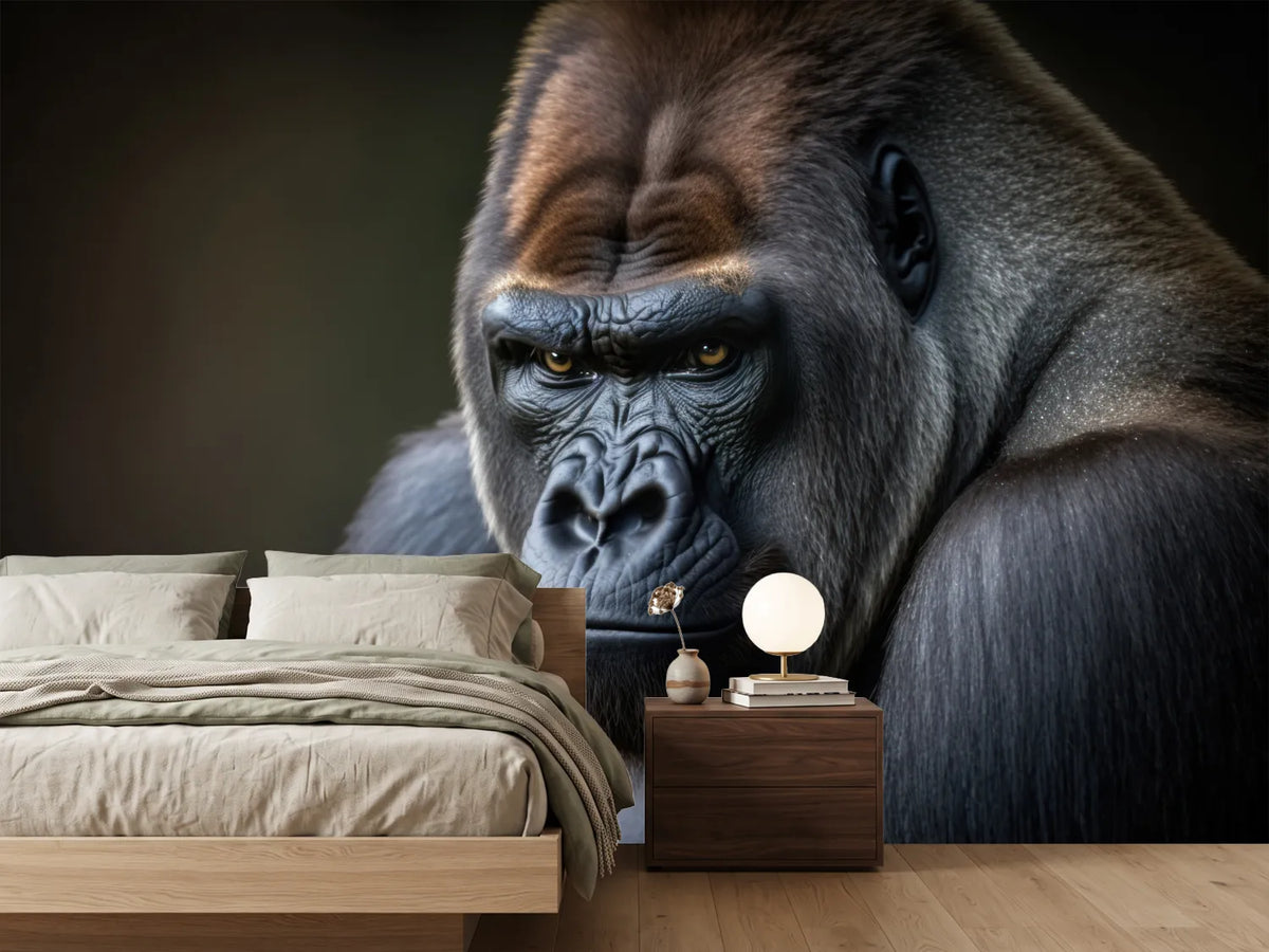 photo-wallpaper-gorilla-portrait-generative-ai