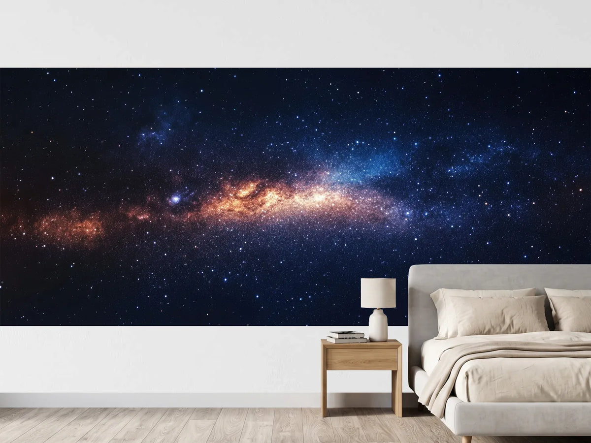 photo-wallpaper-glowing-galaxy-band-in-amber-and-deep-blue-among-countless-stars
