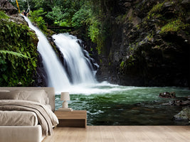photo-wallpaper-waterfall-in-the-evening-light