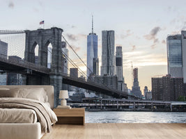 photo-wallpaper-the-brooklyn-bridge-in-the-evening