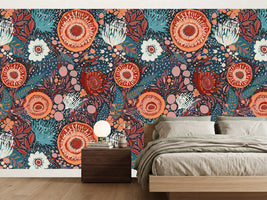 photo-wallpaper-bohemian-floral-pattern