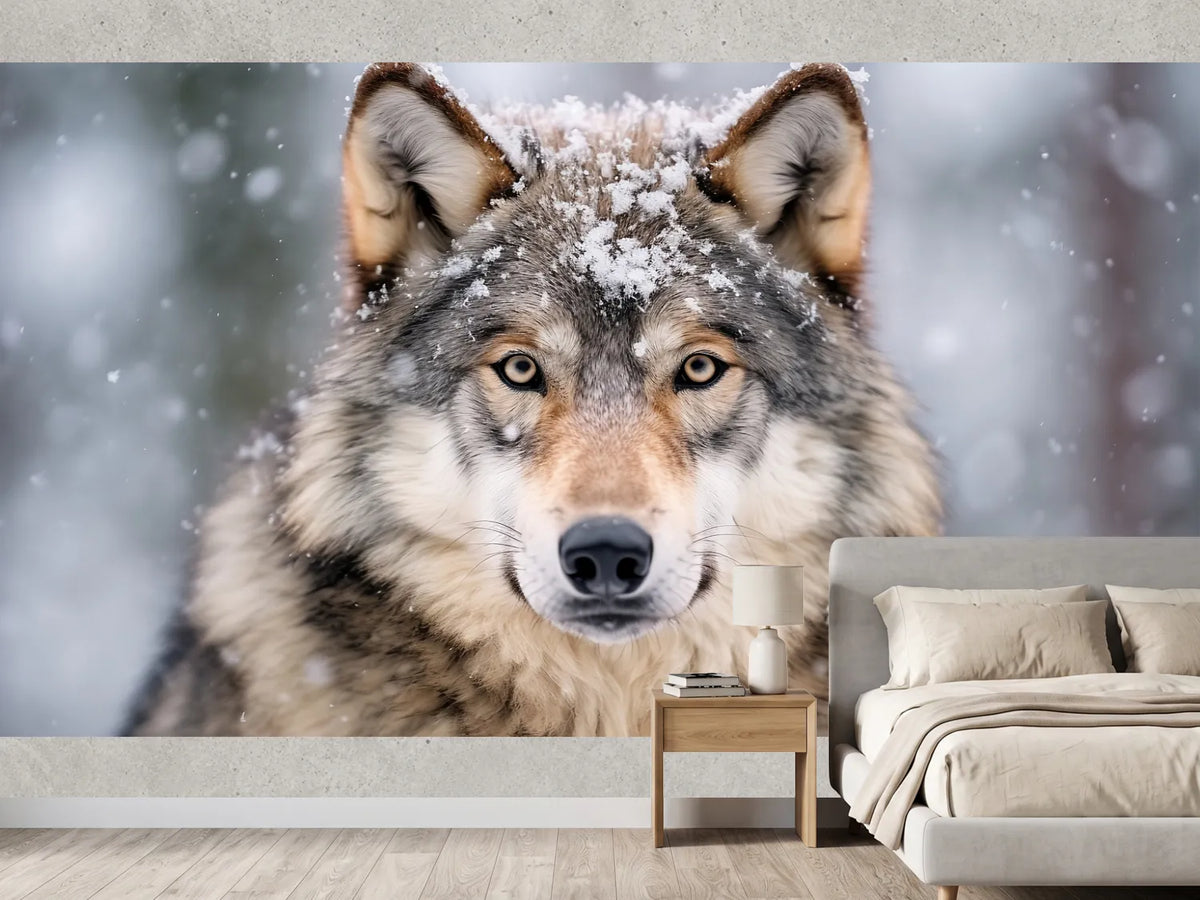 photo-wallpaper-a-wolf-portrait-at-snow-day