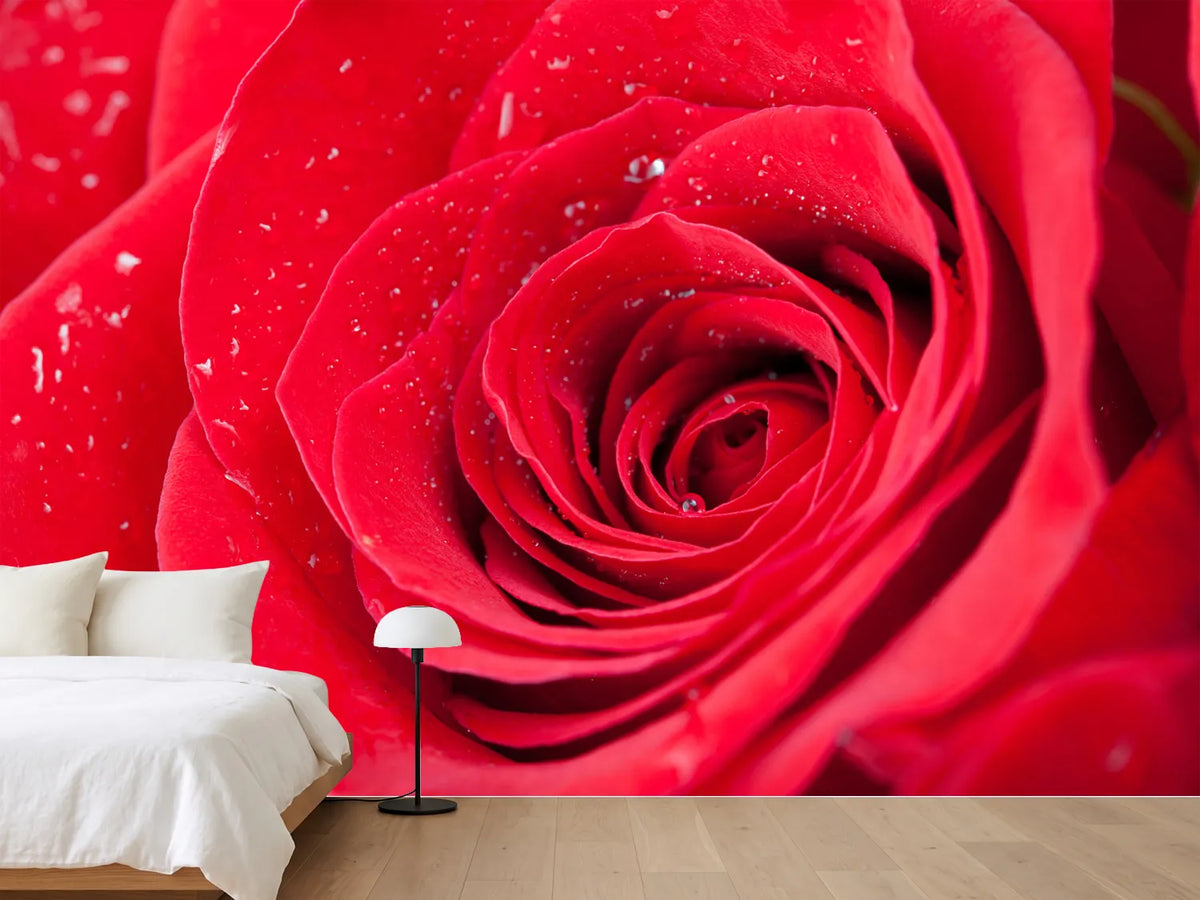 photo-wallpaper-red-rose-in-morning-dew