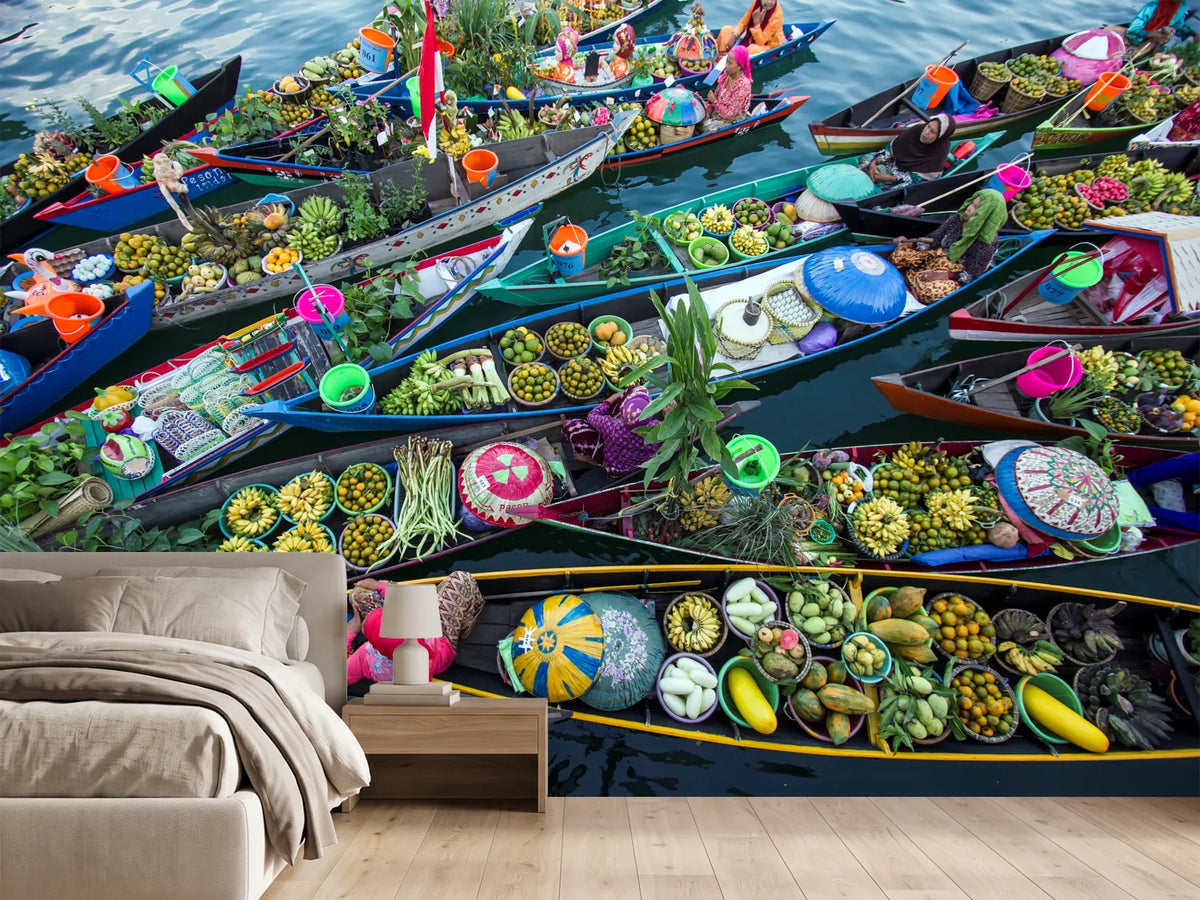 photo-wallpaper-banjarmasin-floating-market