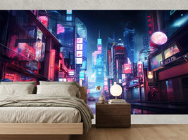 photo-wallpaper-neon-lit-cyberpunk-metropolis-canyon-at-night