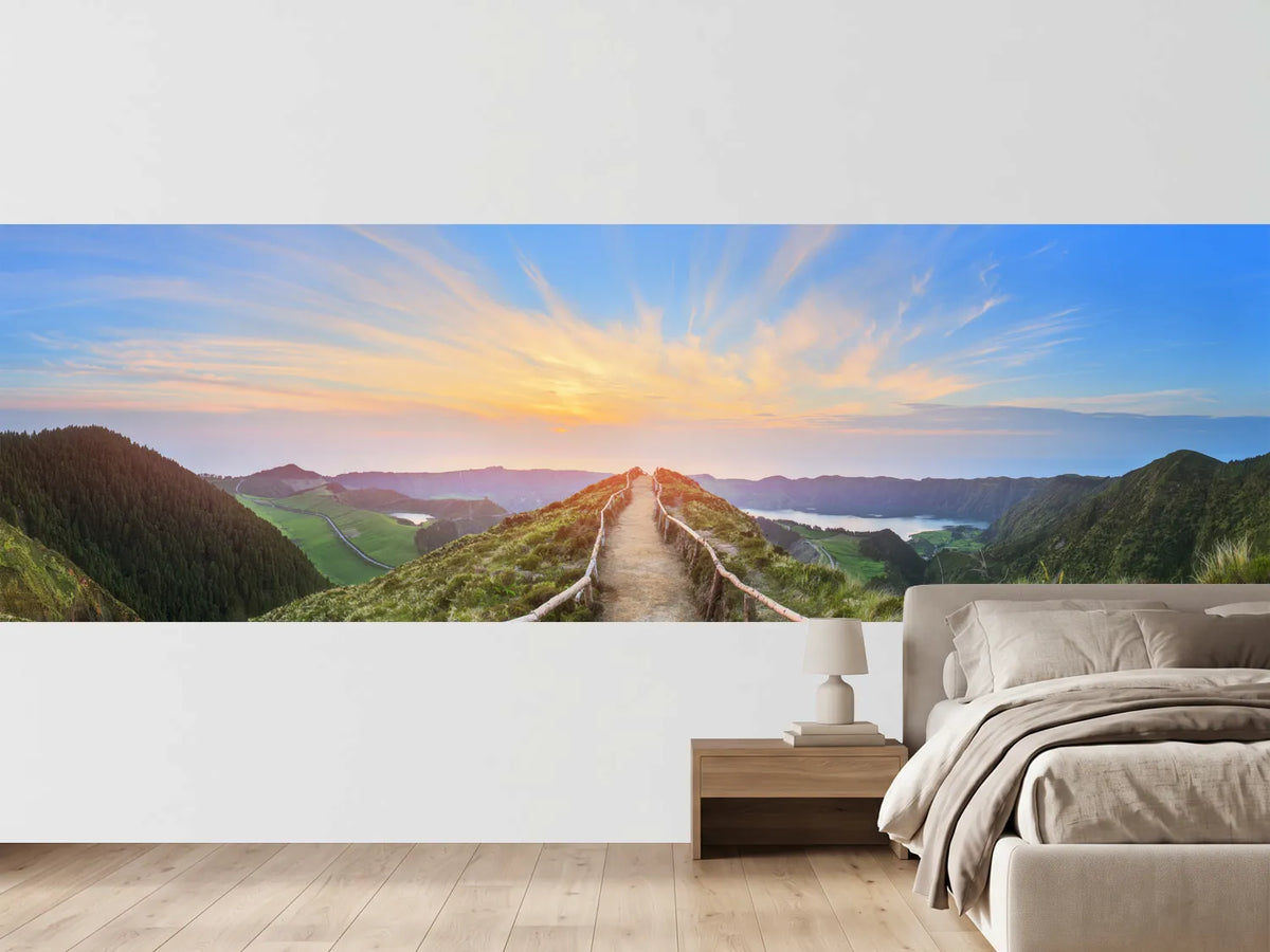 photo-wallpaper-ridge-trail-above-volcanic-crater-lakes-at-sunrise