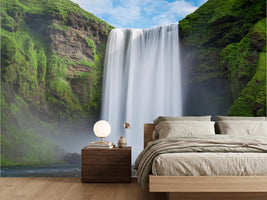 photo-wallpaper-skogafoss-waterfall-long-exposure