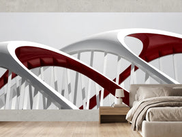 photo-wallpaper-sleek-red-white-curves