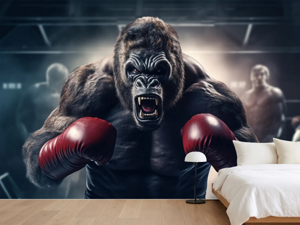 photo-wallpaper-angry-gorilla-fighting-with-boxing-gloves-gorilla-in-the-boxing-ring