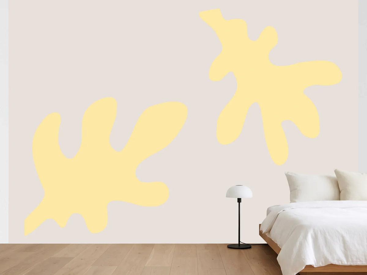photo-wallpaper-yellow-organic-shapes