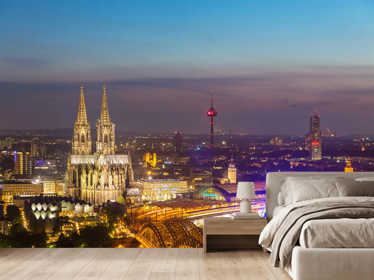 photo-wallpaper-skyline-cologne-cathedral-at-night
