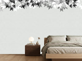 photo-wallpaper-monochrome-leaf-border