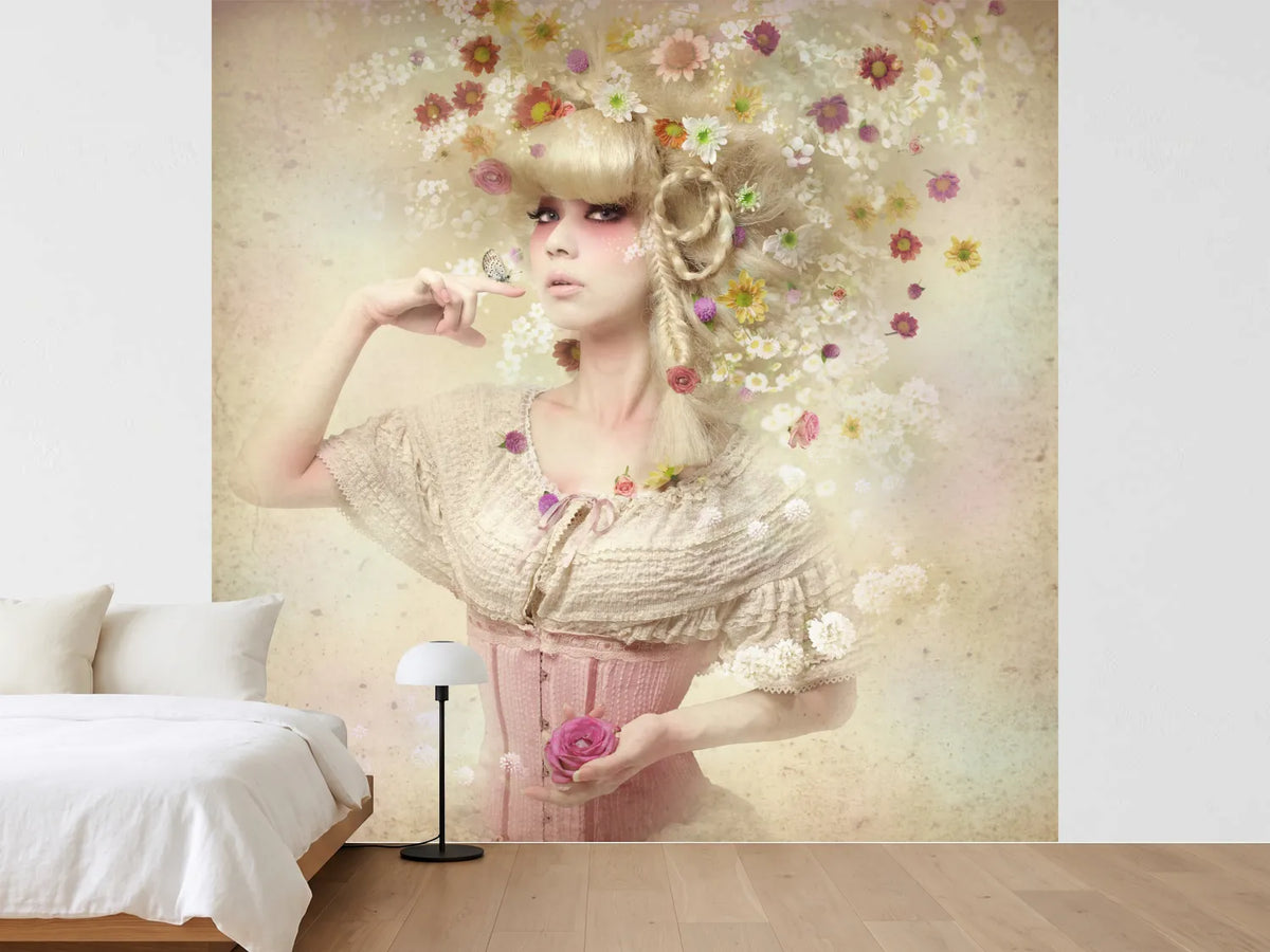 photo-wallpaper-girl-of-the-flower-garden-ii